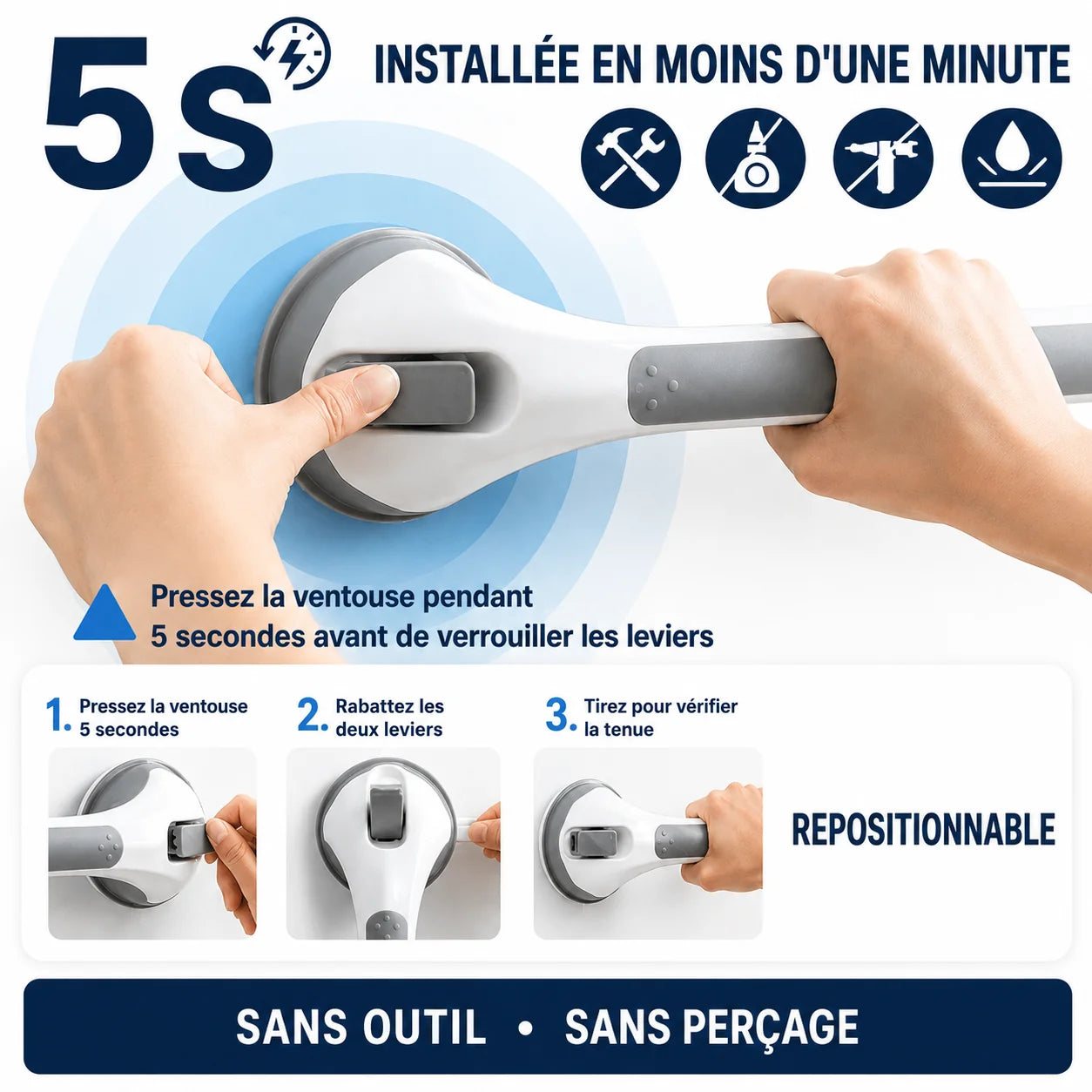 Barre d'Appui Douche & Baignoire