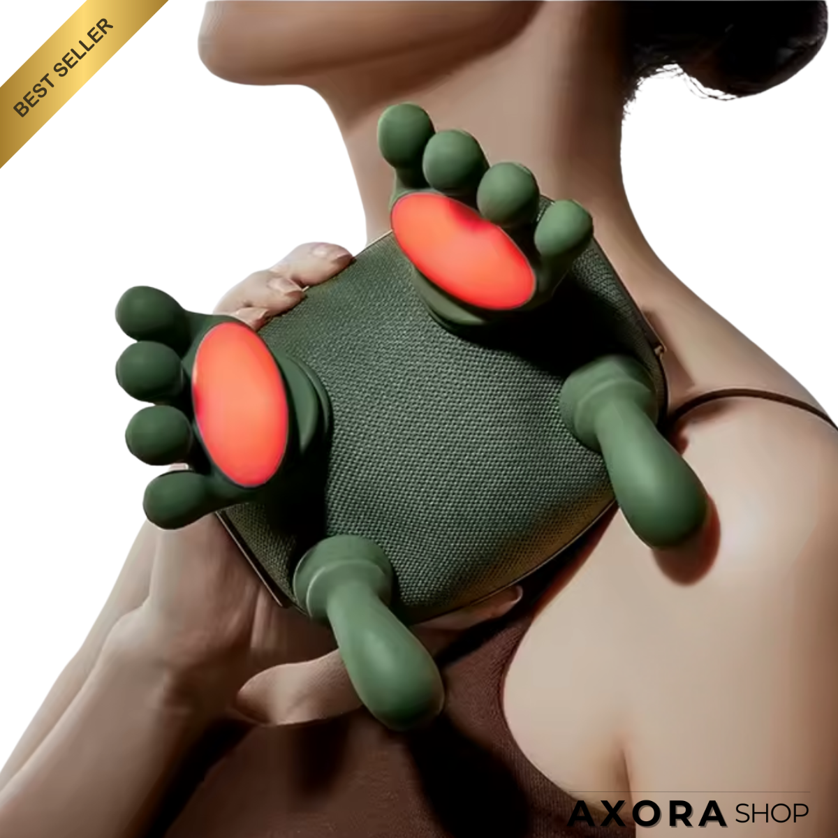 Masseur Portable Nuque & Dos Premium Red Light – AxoraShop™