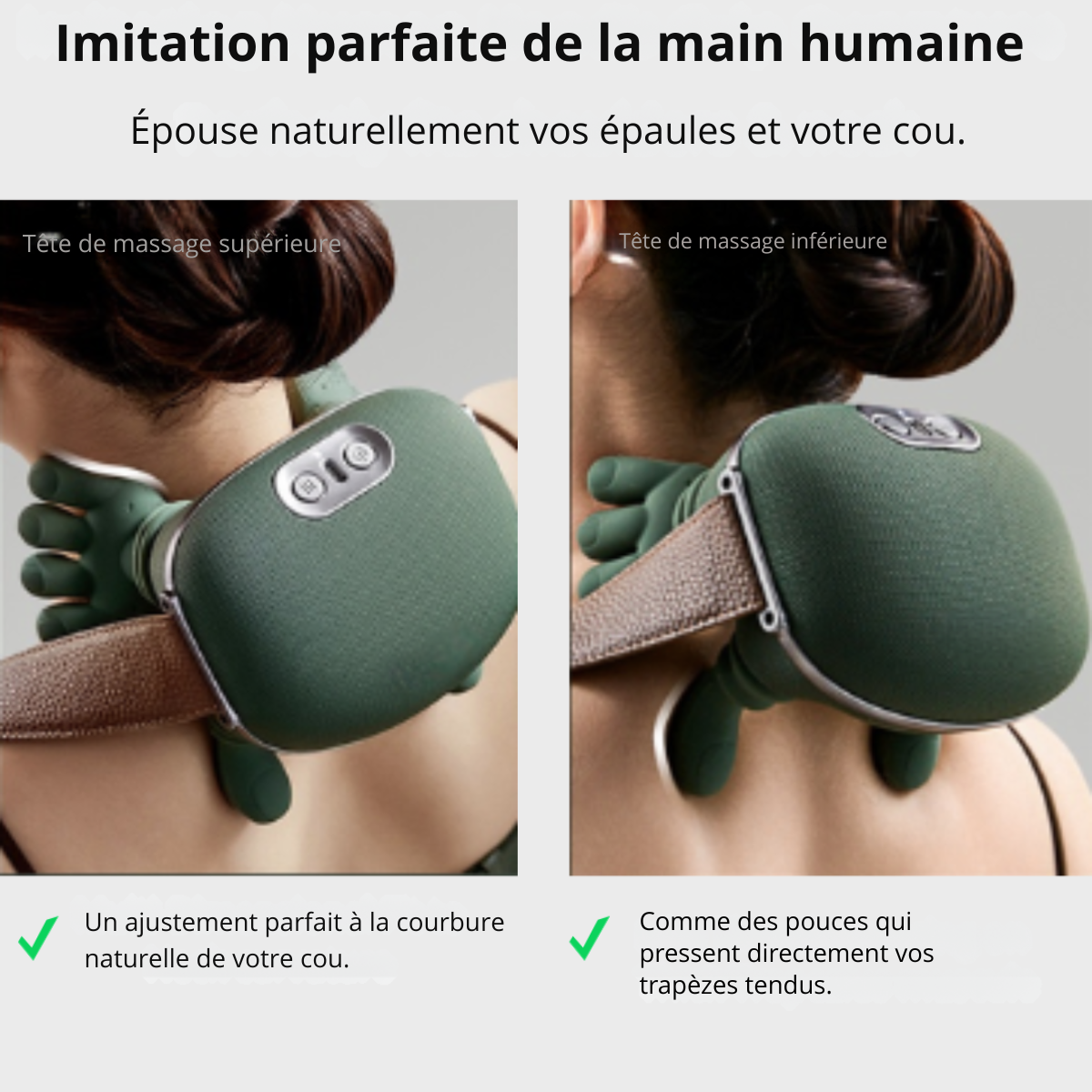 Masseur Portable Nuque & Dos Premium Red Light – AxoraShop™